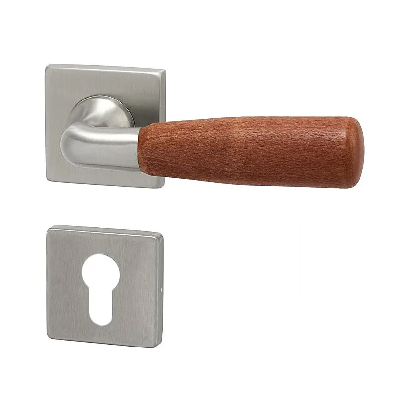 Dveřní kování HOLAR WS 01 HR (třešeň), klika-klika, WC klíč, HOLAR matný satin