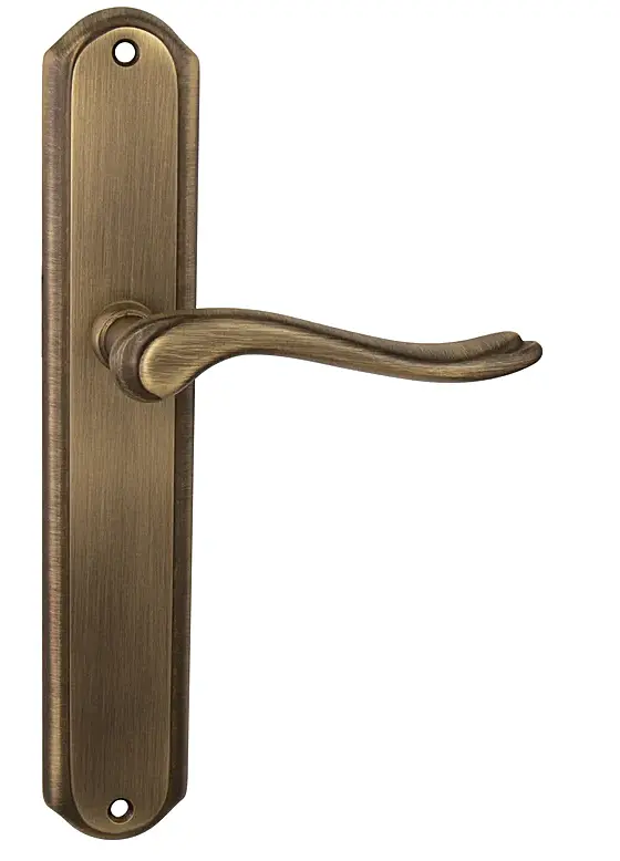 Dveřní kování MP Romeo  - SO (OGS - Bronz česaný matný), madlo/klika levá, Otvor na cylidrickou vložku, MP OGS (bronz česaný mat), 90 mm