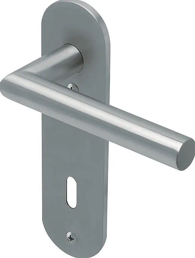 Dveřní ložiskové kování COBRA VISION 3.0 krátký štít (IN - nerez), klika-klika, Otvor na cylindrickou vložku PZ, COBRA IN (nerez), 72 mm