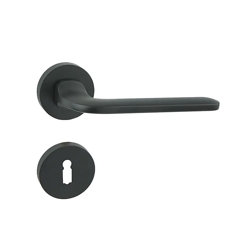 Dveřní kování COBRA SIGMA-R (černá), klika-klika,