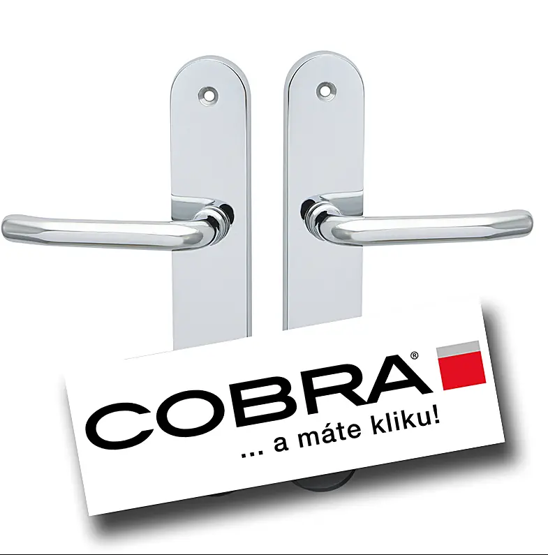 Bezpečnostní kování COBRA TITAN + s překrytím (OC - chrom lesklý),