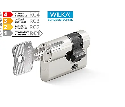 Cylindrická stavební půlvložka ACT WILKA RC1, Půlvložka standartní 00/26 mm