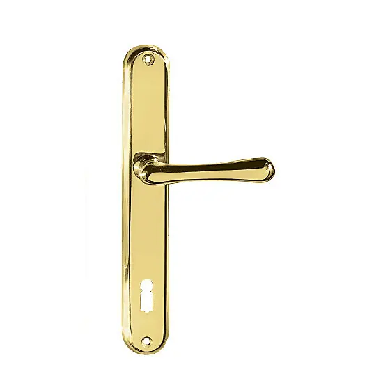 Dveřní kování TWIN ELEGANT BA 1220 (A), klika-klika, WC klíč, Twin A (mosaz leštěná), 90 mm