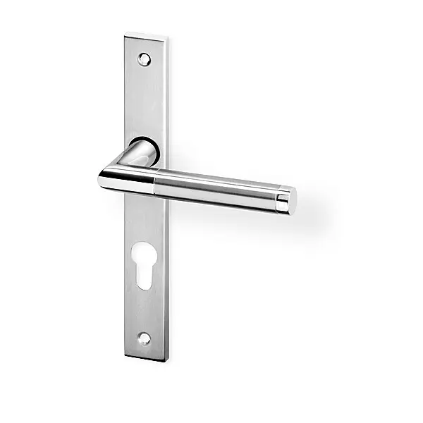Dveřní kování ACT Luka UŠ (NEREZ), klika-klika, WC klíč, AC-T Nerez, 72 mm
