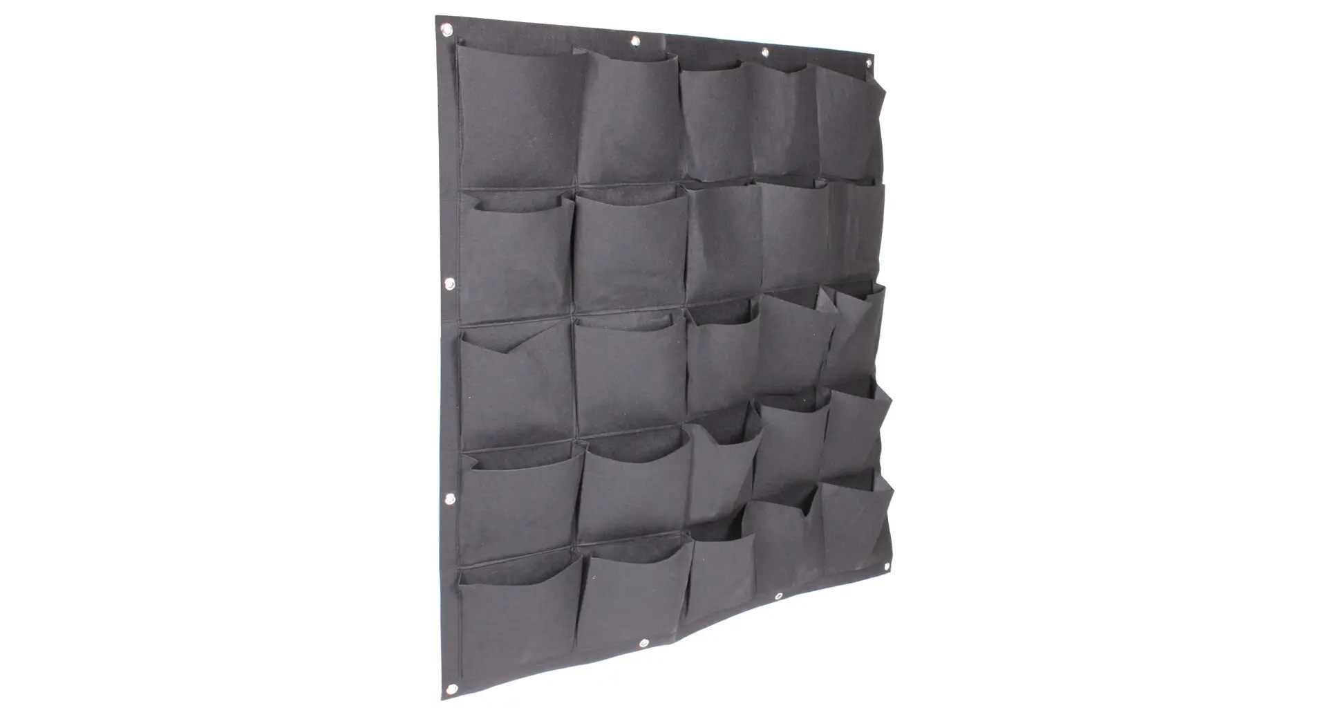 Wall Grow Bag 25 textilní květináče na zeď černá, 1 ks