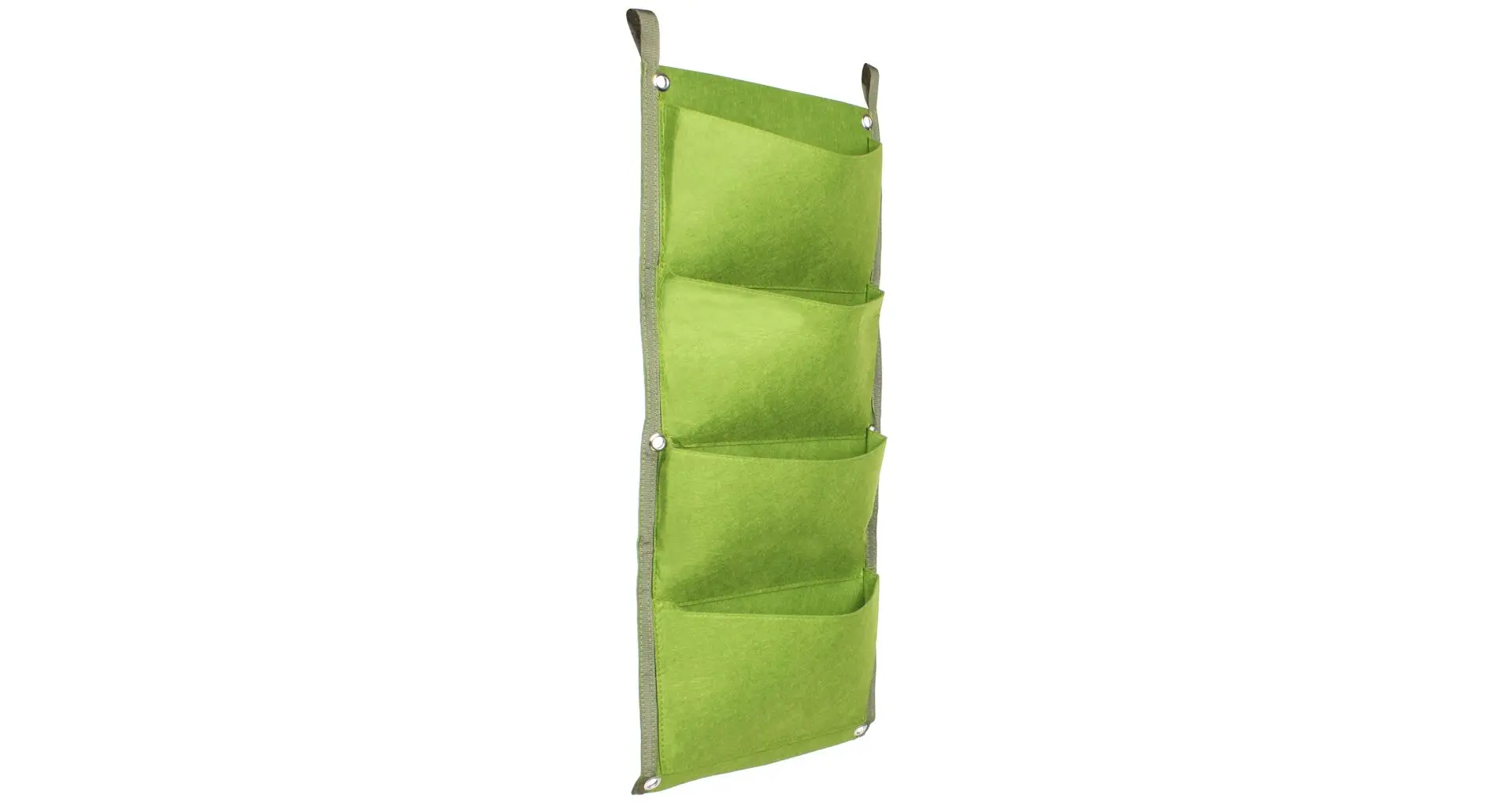 Vertical Grow Bag 4 textilní květináče na zeď zelená, 1 ks