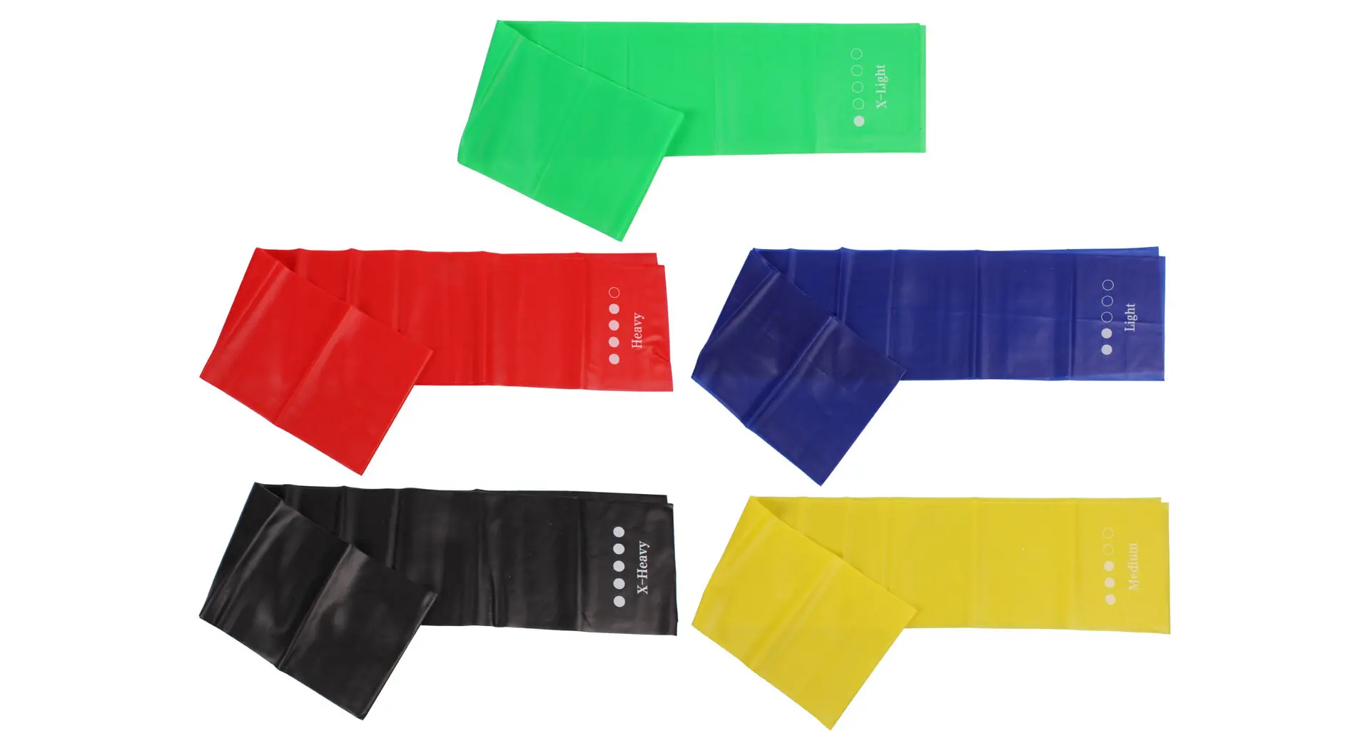 Yoga Stretch Mix 1500 sada posilovacích gum 5 ks mix barev, 1 sada