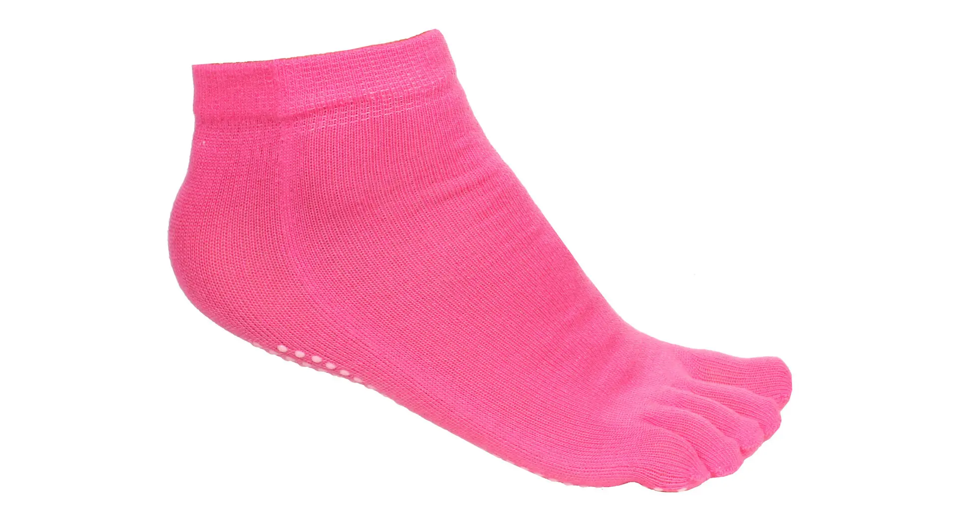 Grippy S1 ponožky na jógu, prstové růžová