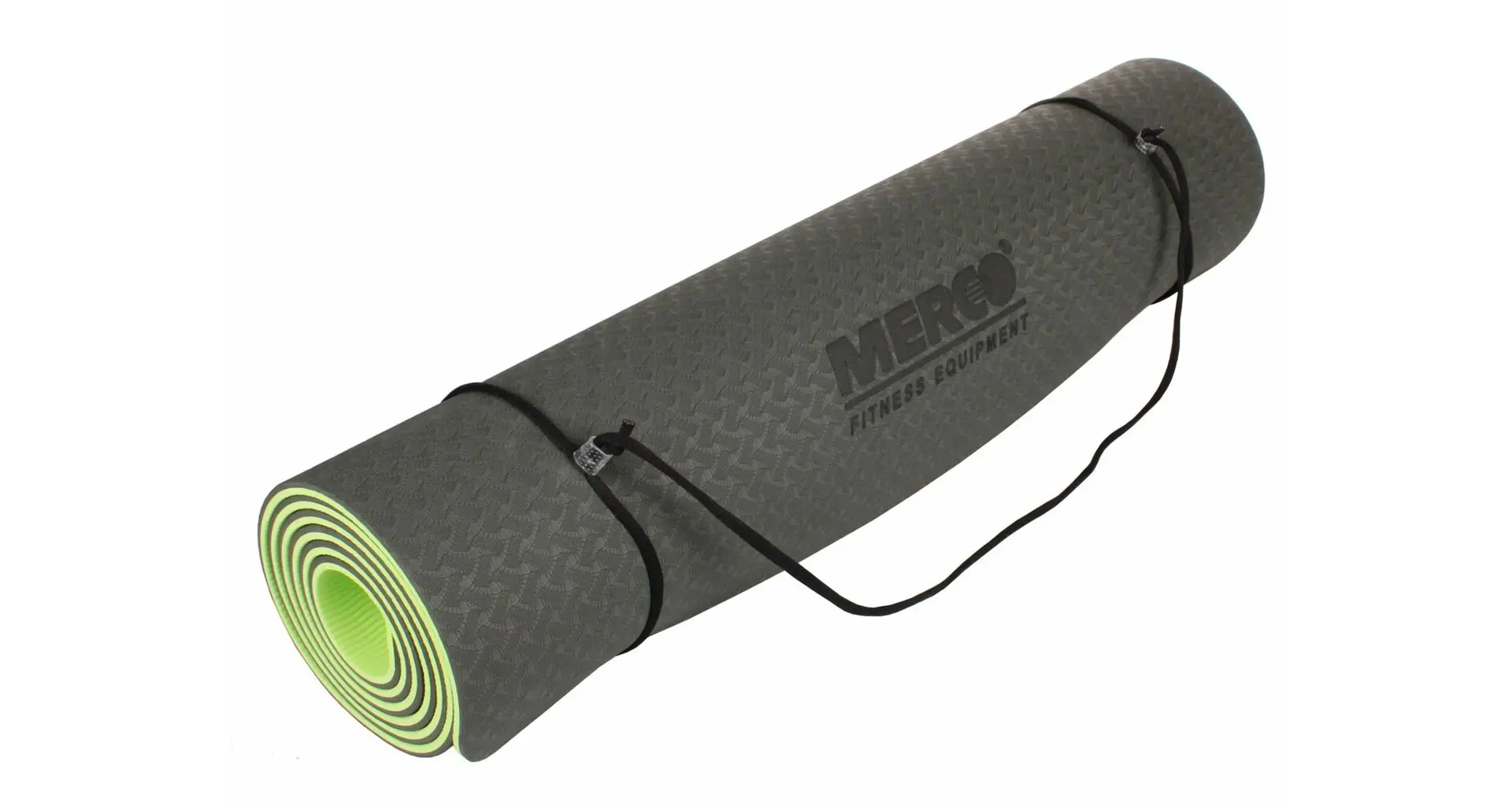 Yoga TPE 6 Double Mat podložka na cvičení černá-zelená
