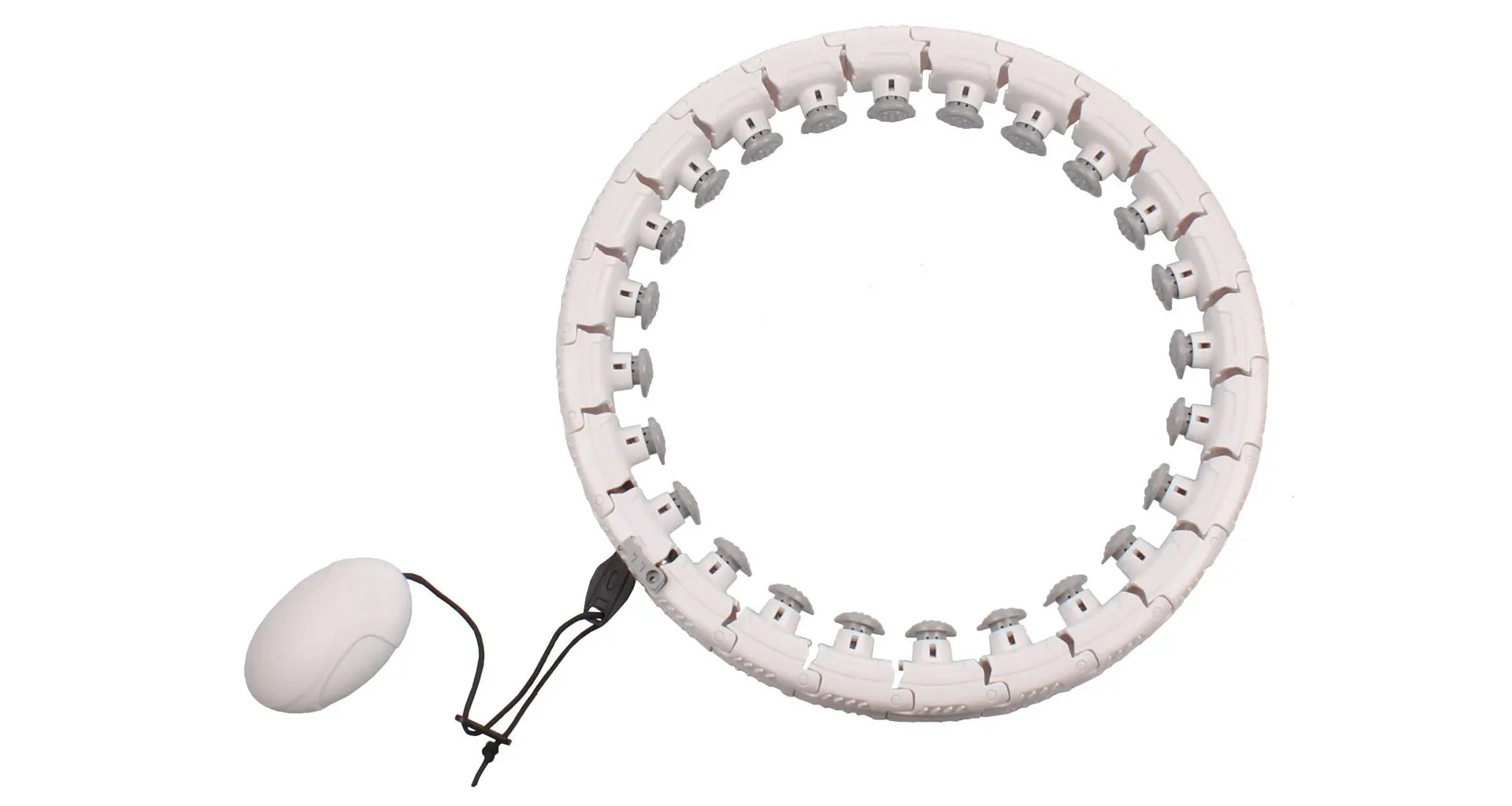 Merco Hula Hoop Massage gymnastická obruč bílá