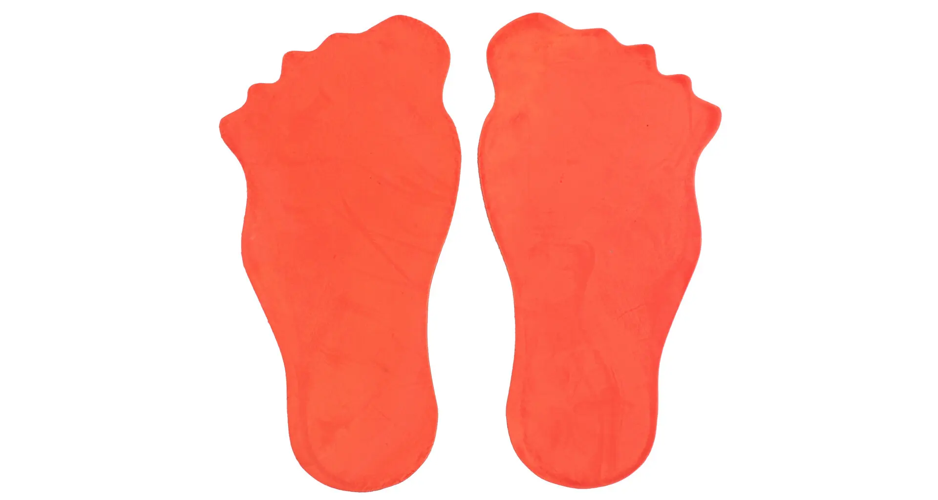 Merco Feet značka na podlahu oranžová