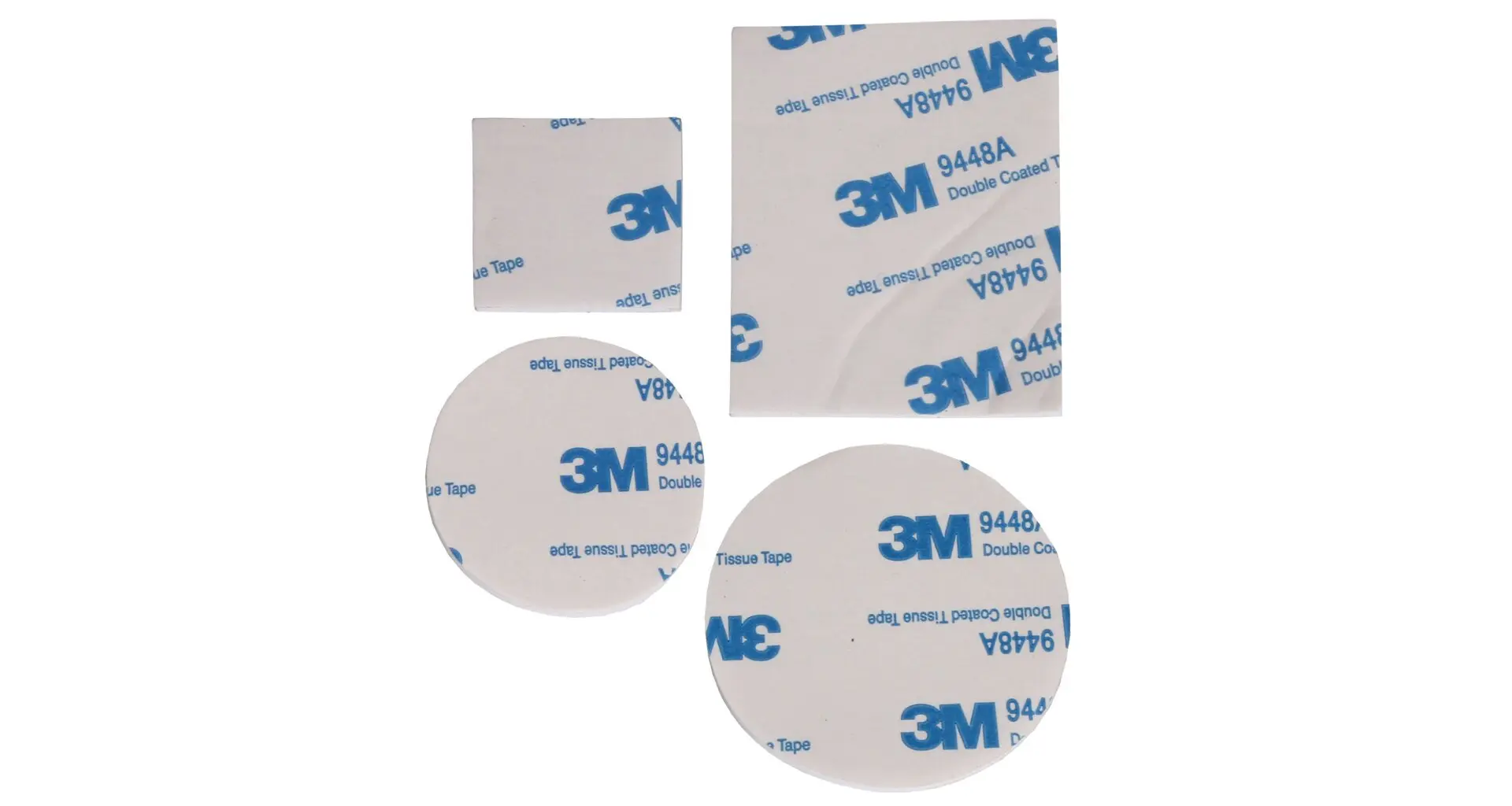 Merco 3M Fix Plates sada oboustranných nálepek 4 ks bílá