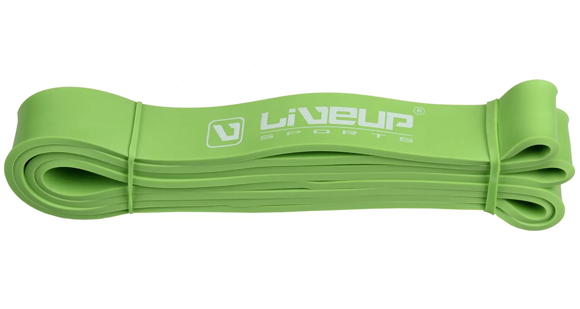 LiveUp Aerobic guma posilovací guma 208 x 0,45 cm zelená