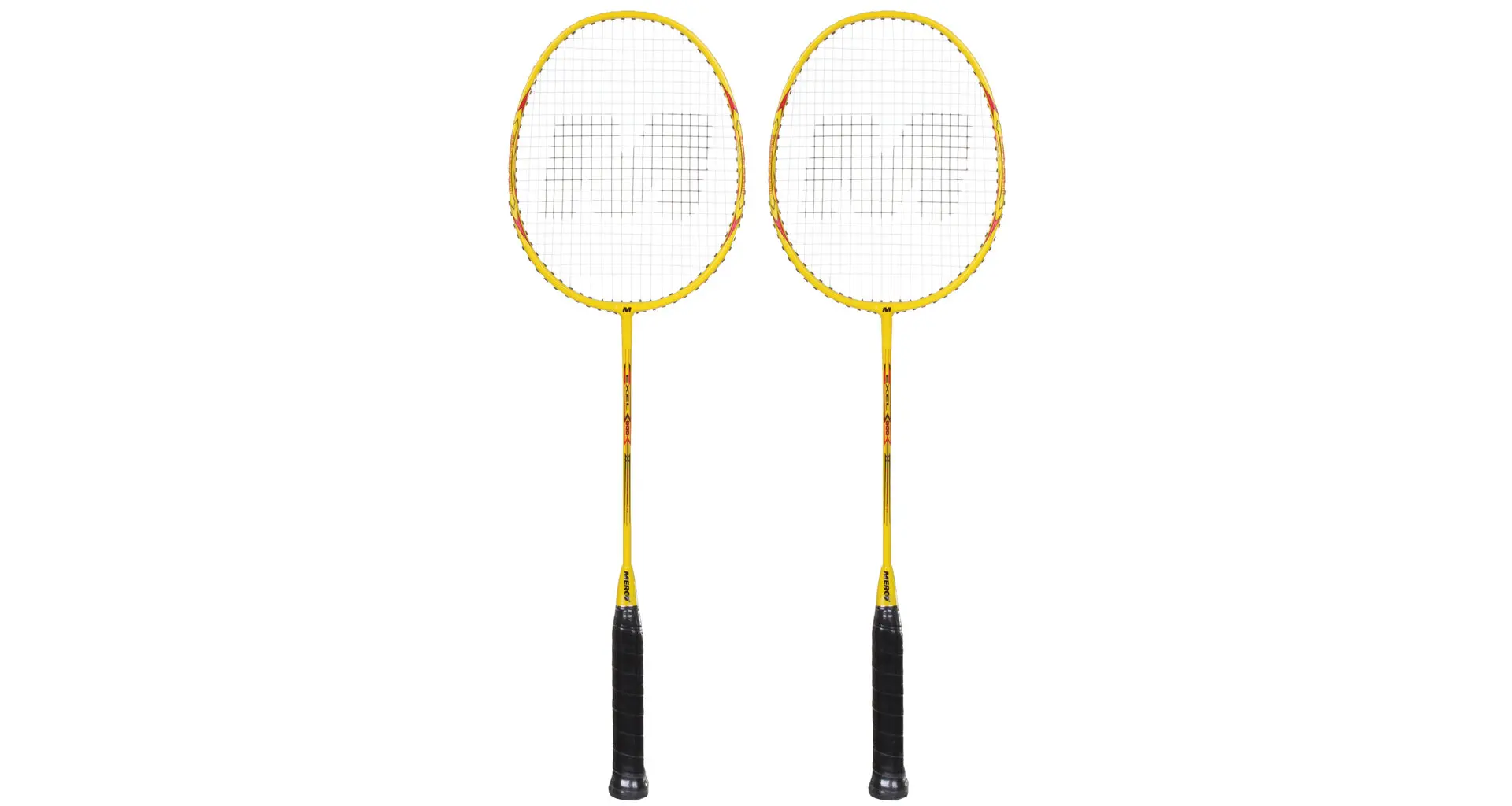 Merco Exel Set badmintonová raketa žlutá
