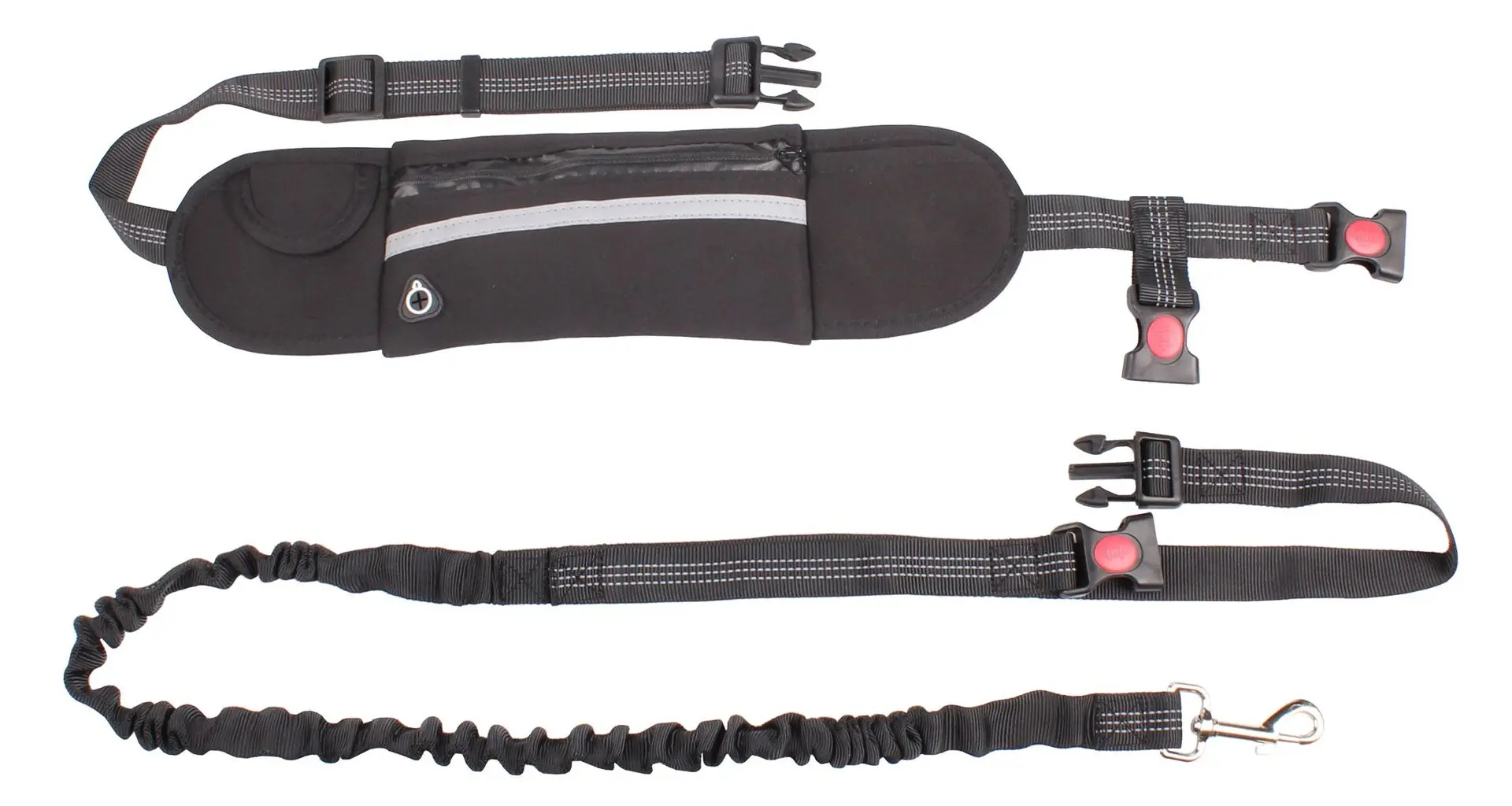 Runner Buddy 1.0 vodítko na běhání se psem černá, 1 ks