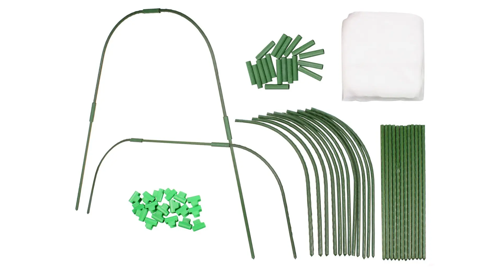 Plant Hoop konstrukce pro ochranu rostlin se sítí 2,5 x 7,5 m, 1 sada