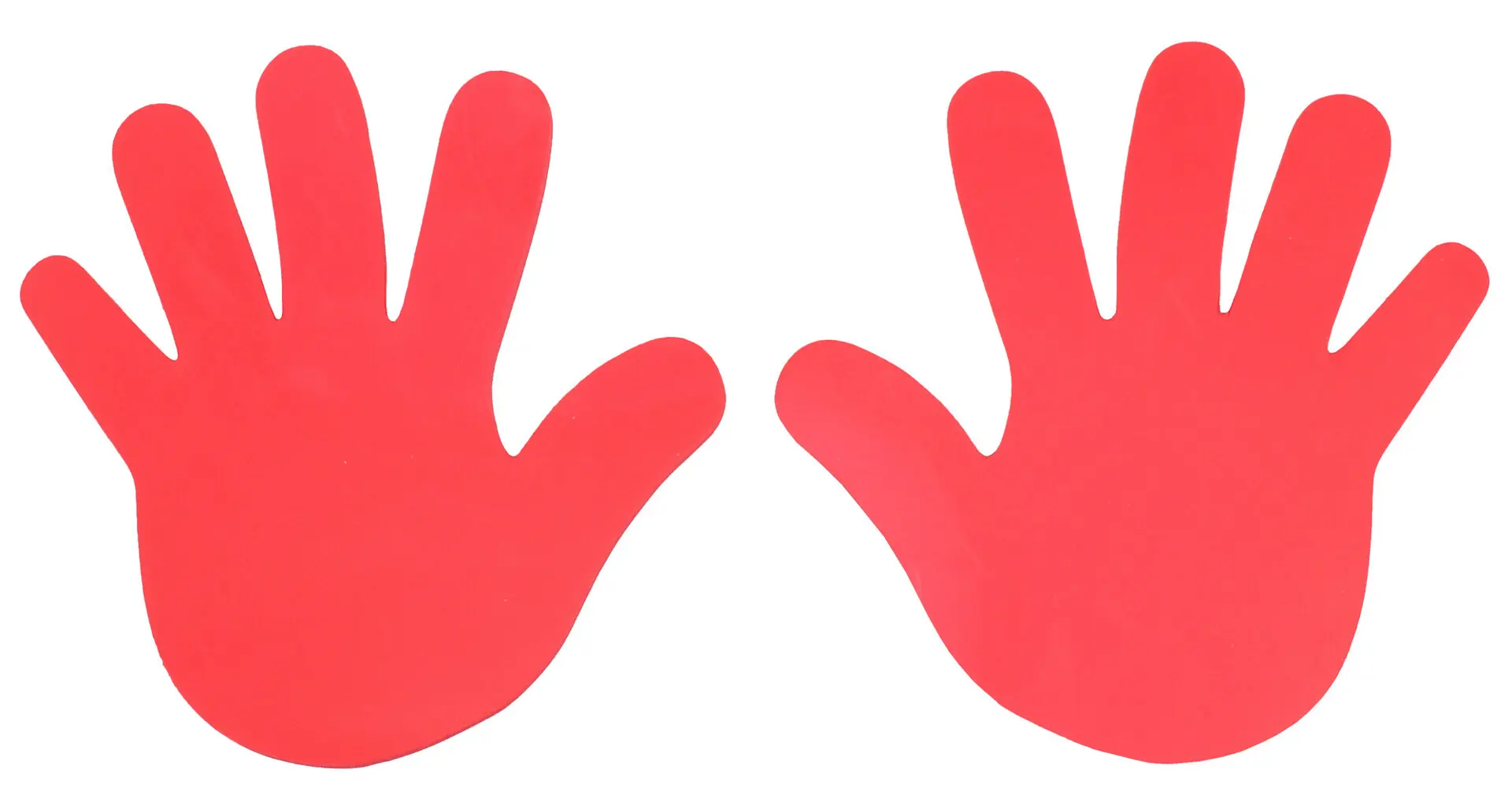 Merco Hand značka na podlahu červená