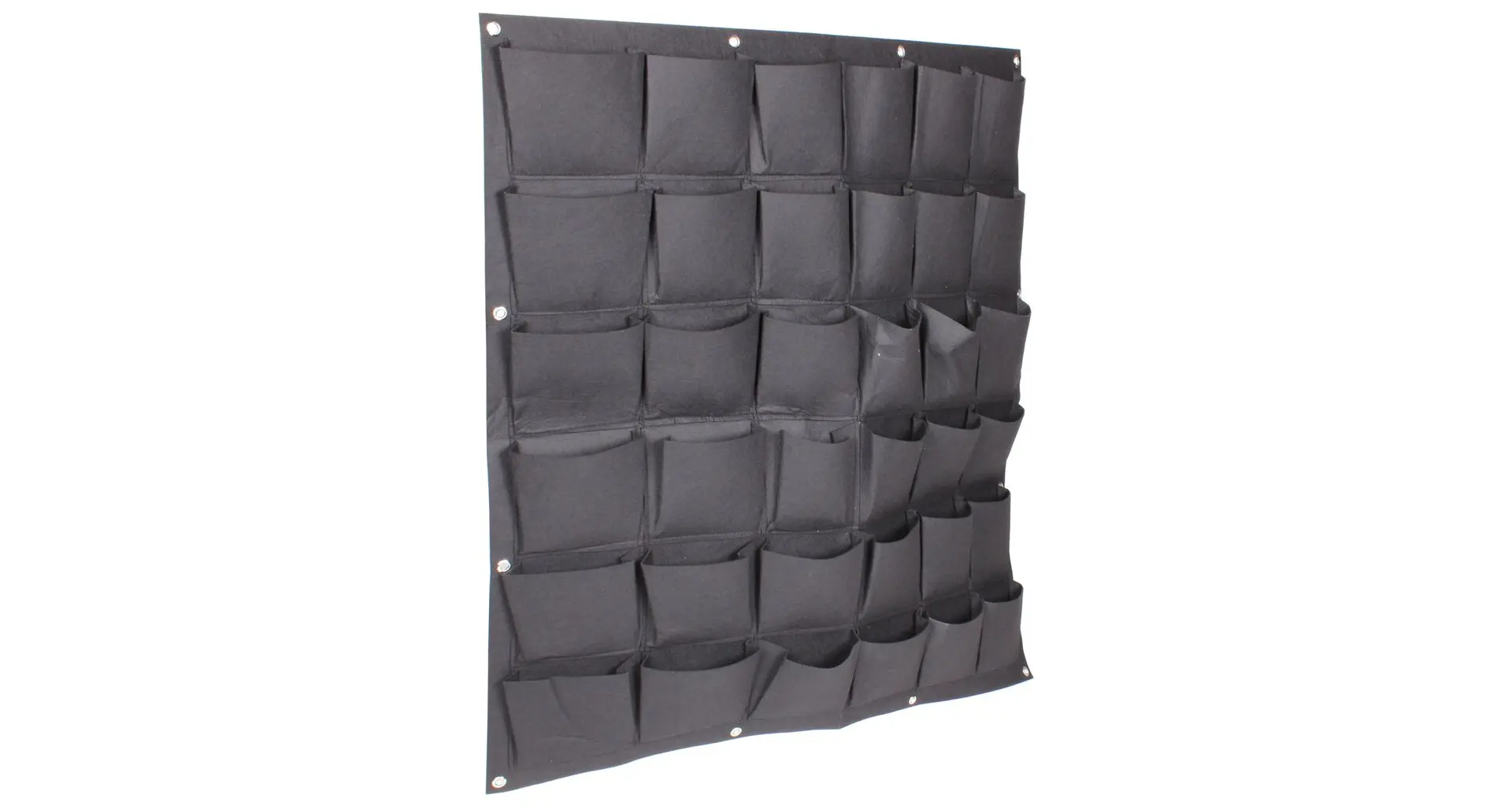 Wall Grow Bag 36 textilní květináče na zeď černá, 1 ks