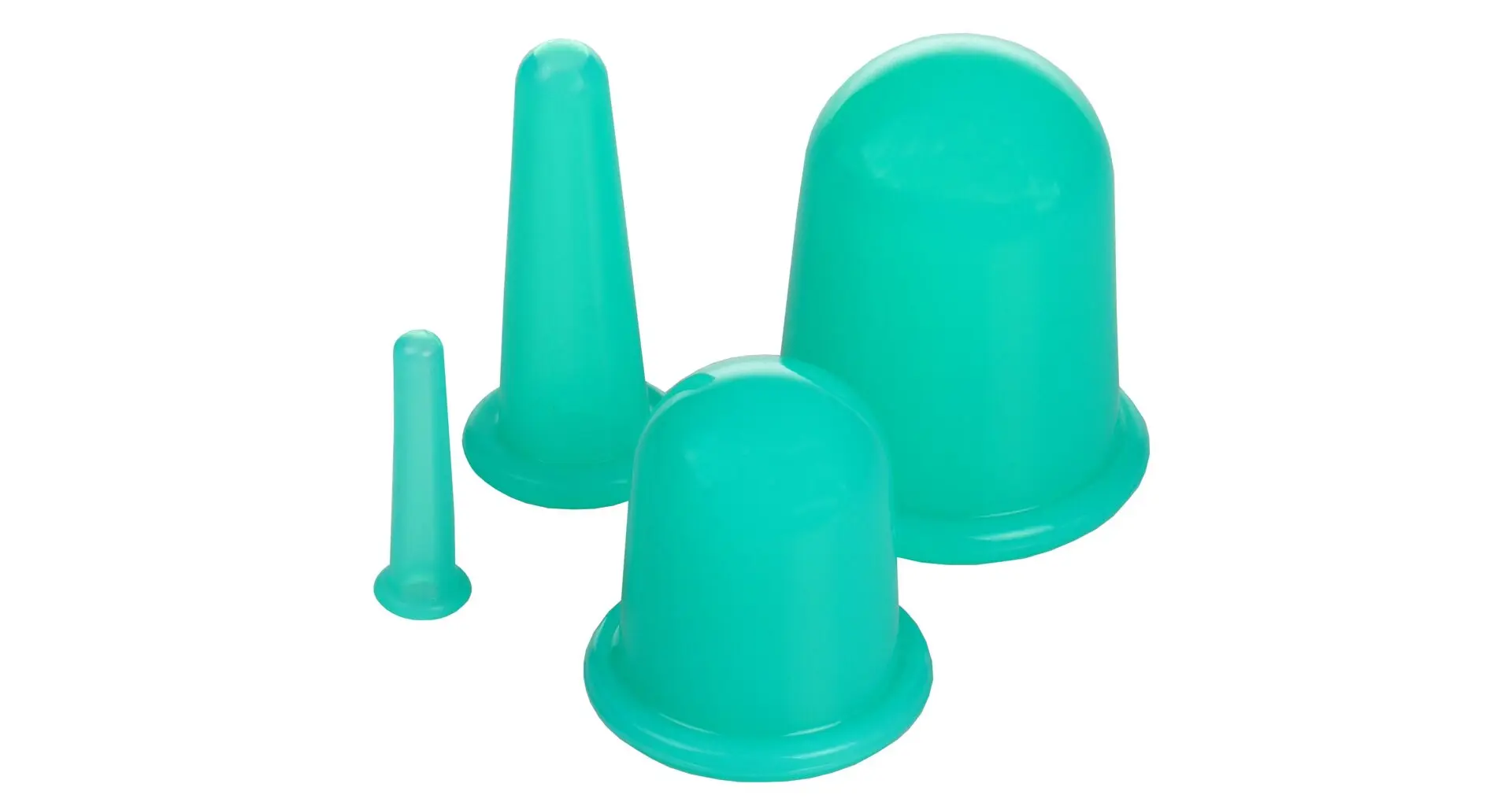 Merco Cups 4Pack masážní silikonové baňky zelená