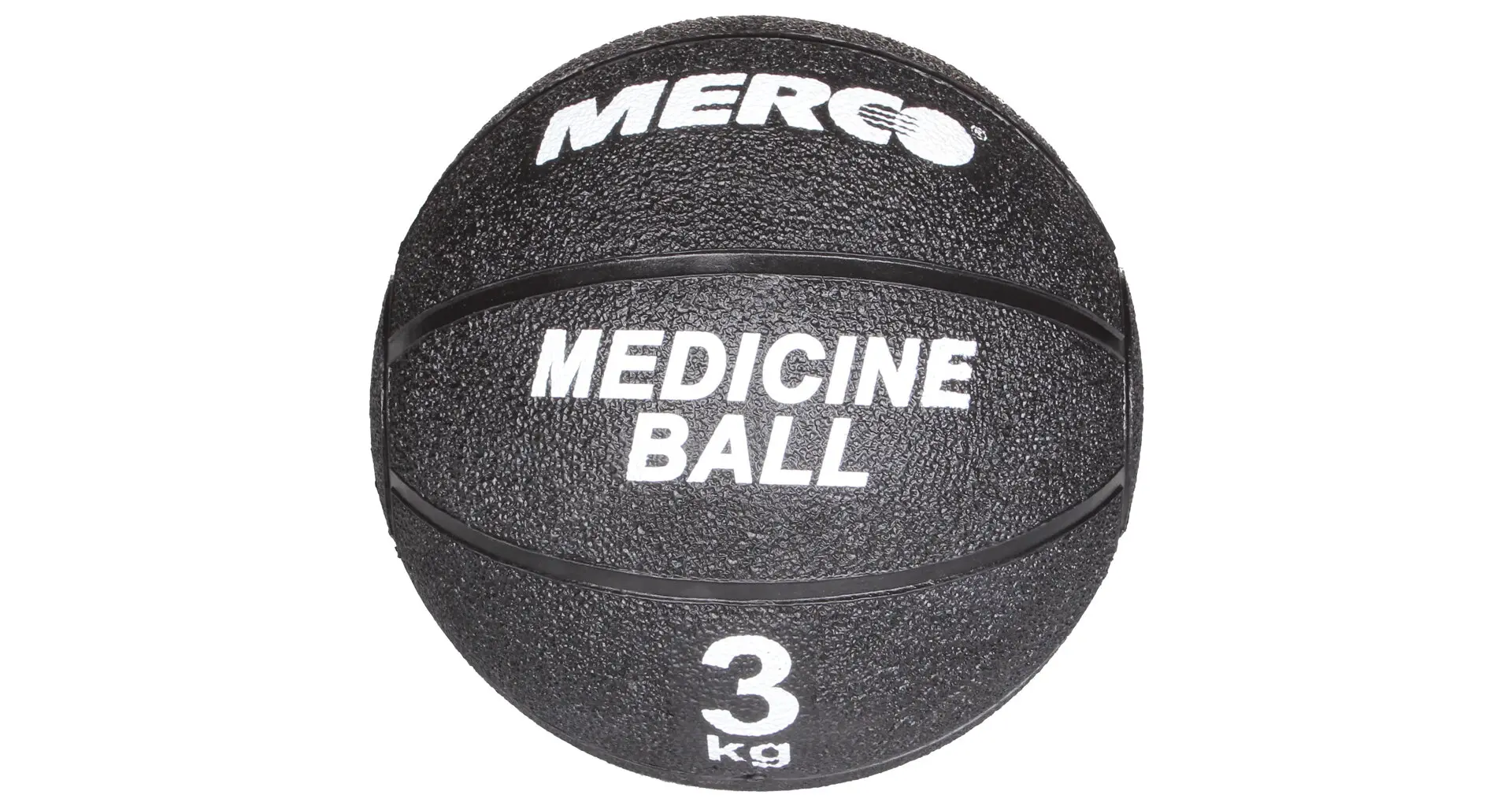 Black gumový medicinální míč, 3 kg