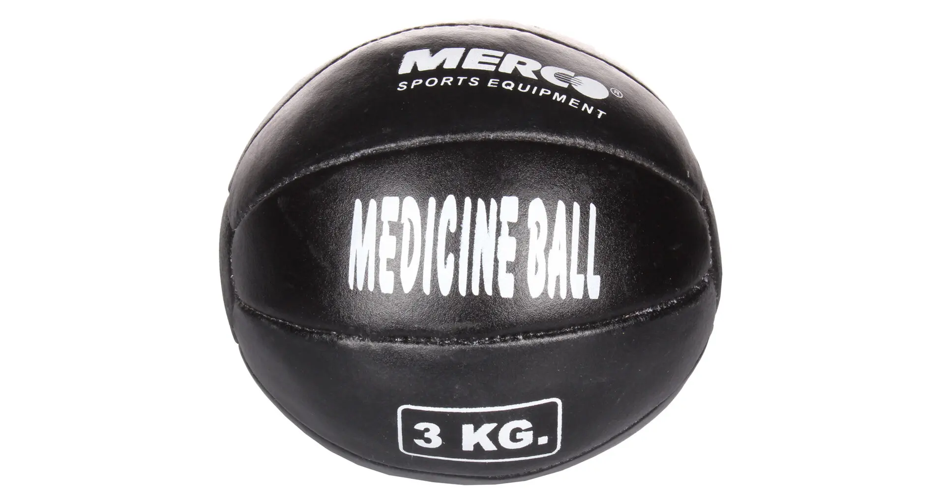 Black Leather kožený medicinální míč, 3 kg