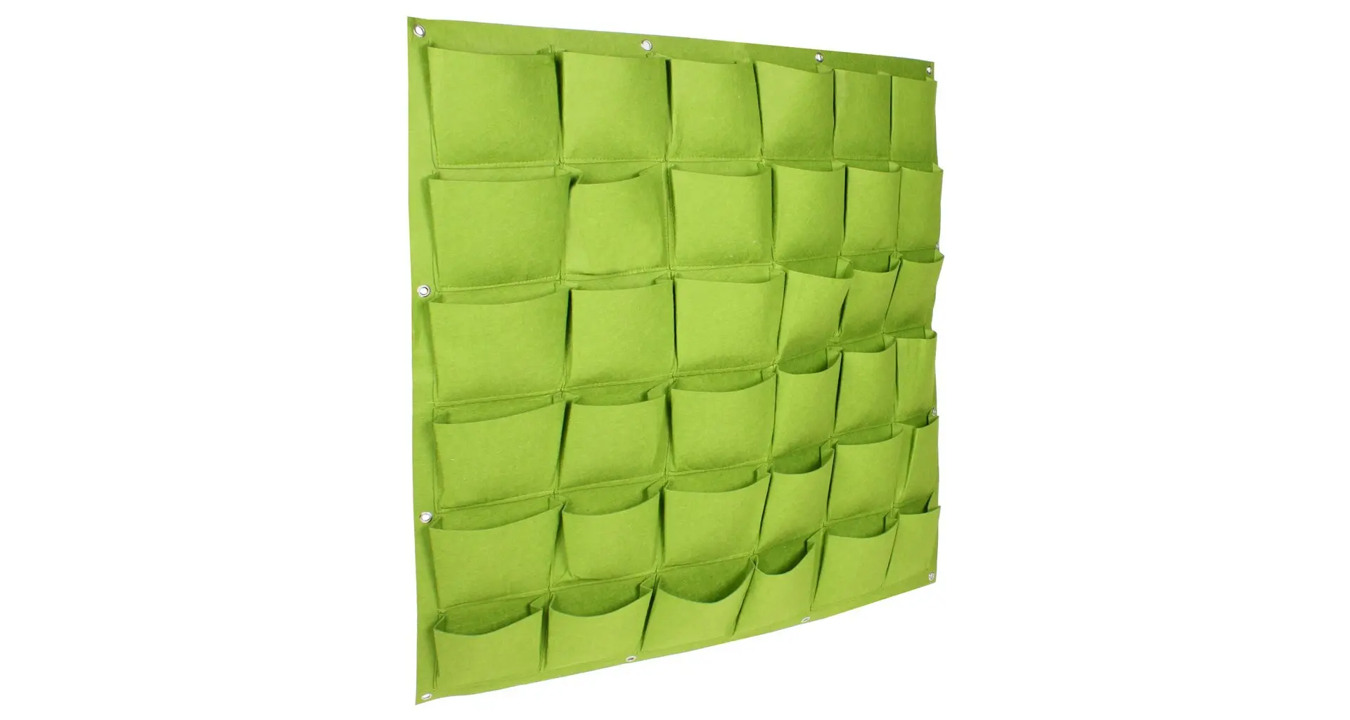 Wall Grow Bag 36 textilní květináče na zeď zelená, 1 ks