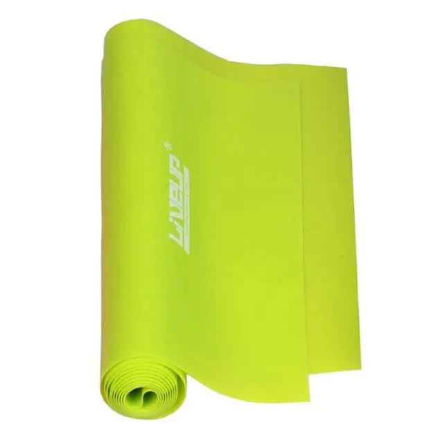 LiveUp Aerobic guma posilovací guma 120 x 15 cm zelená
