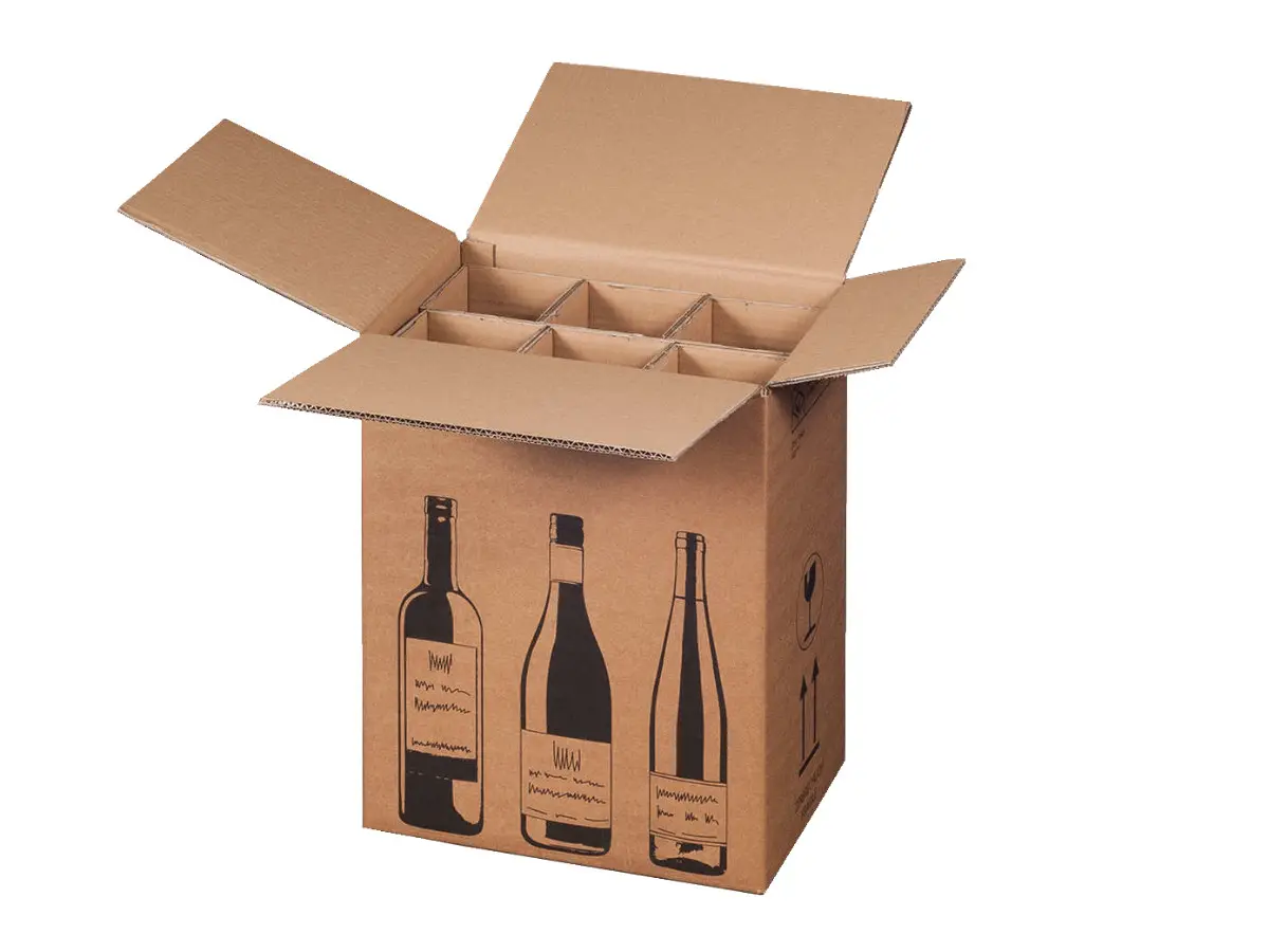 5 ks - Krabice na víno Smart Vinebox, 6 lahví