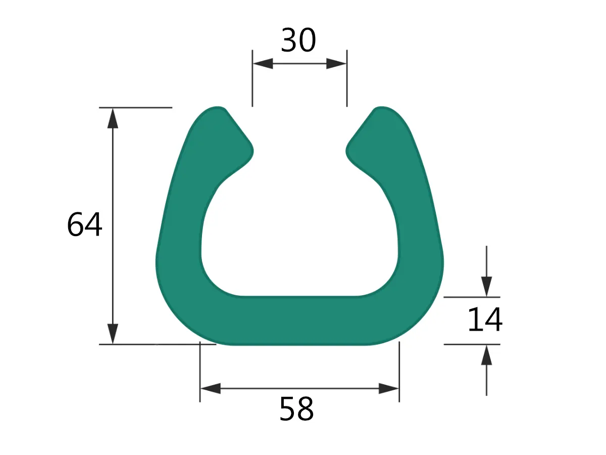 10 ks - Pěnový polyetylén Profil  U FIX 60 (1ks=2bm)