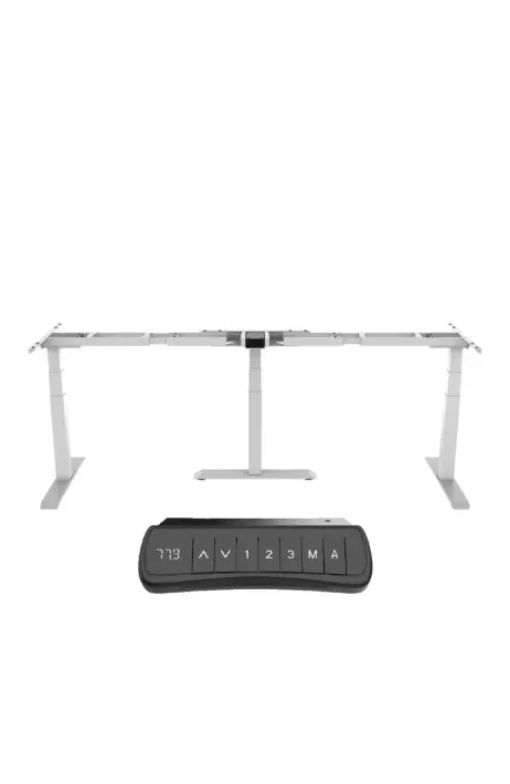 ERGO elektrická výškově nastavitelná podnož DEF 223 MTS White jednací rozsah zdvihu 58 – 123,5 cm