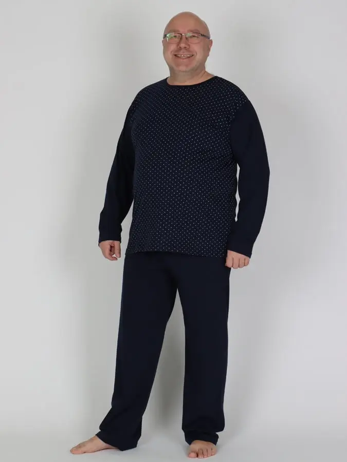 EVONA a.s. Pánské dlouhé pyžamo P BIGSTER 506 - P BIGSTER 506