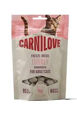 Carnilove Freeze-Dried Raw - mrazem suše Carnilove Cat Freeze-Dried Turkey 40g