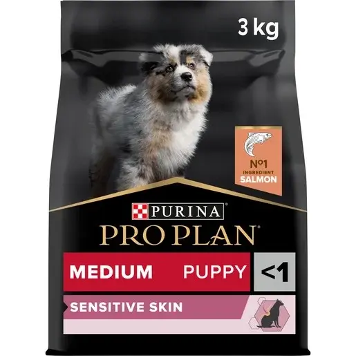 Purina Pro Plan Medium Puppy Sensitive Skin losos 3kg