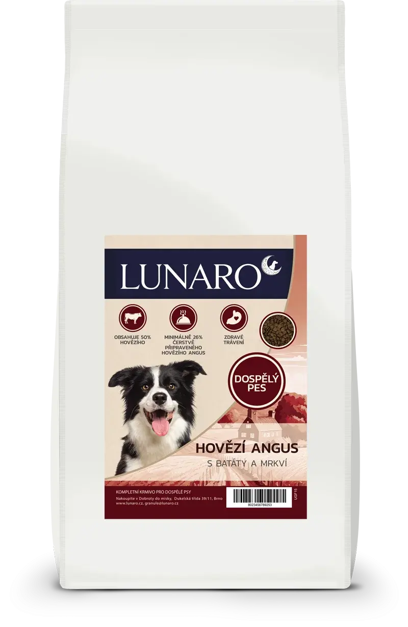 Lunaro Ebon Grace Adult 12kg - hovězí Angus s batáty