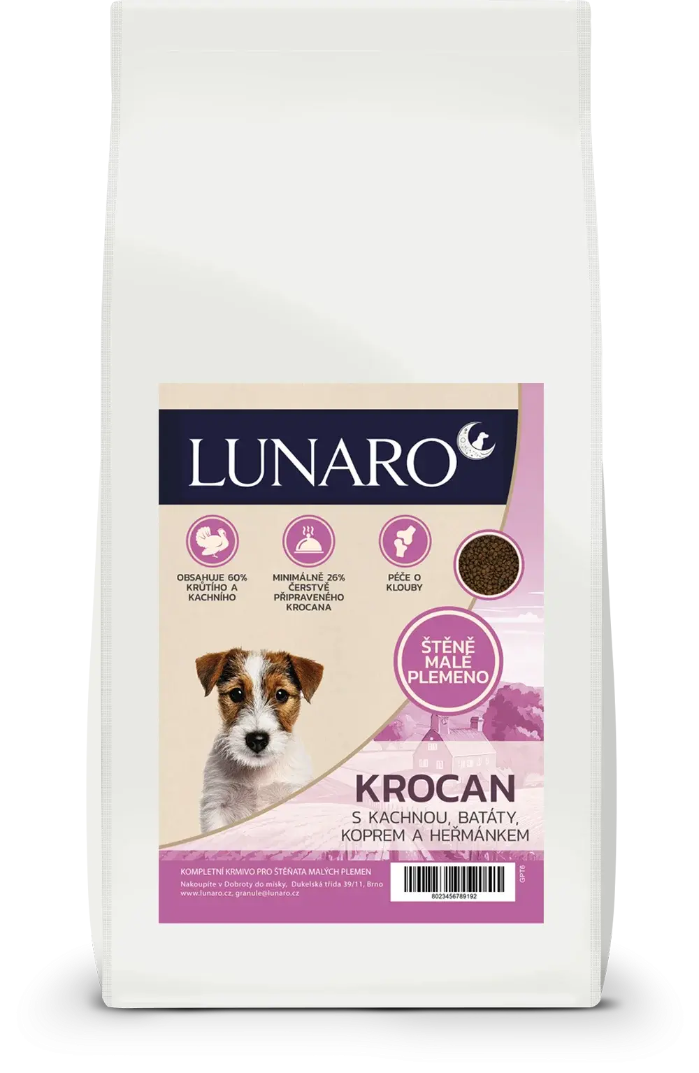 Lunaro Tamber Puppy small breed 6kg - krocan s batáty