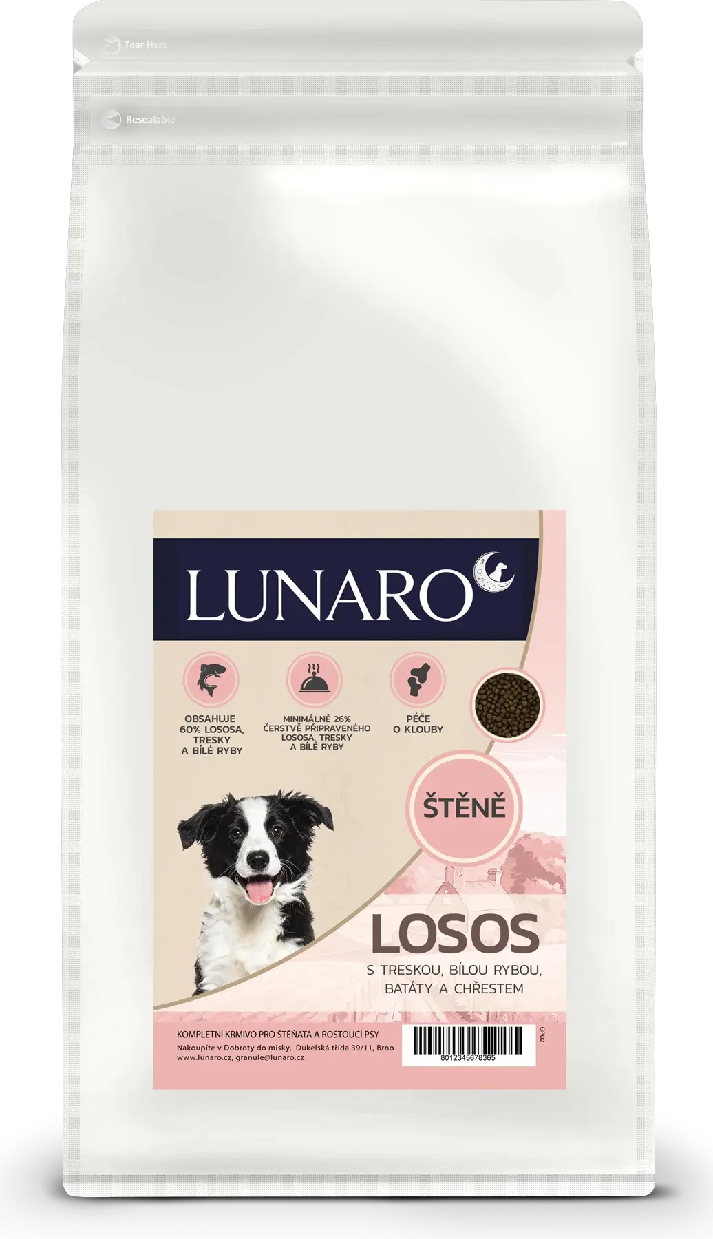 Lunaro Silver Tide Puppy 6kg - losos a ryby s batáty