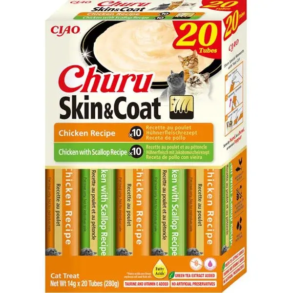 Inaba Churu Skin & Coat kuře multipack 20 x 14g