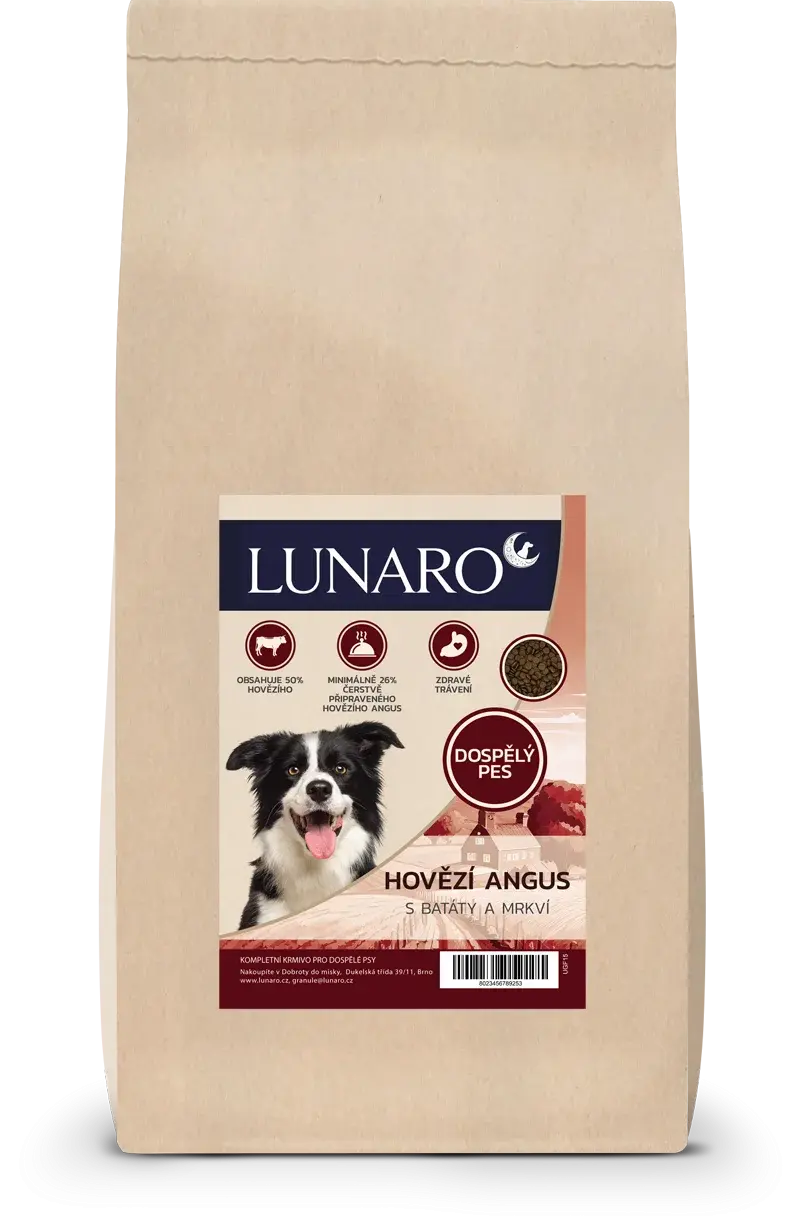 Lunaro Ebon Grace Adult 15kg - hovězí Angus s batáty