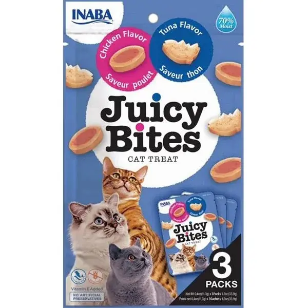 Churu Inaba Juicy Bites cat snack kuře a tuňák