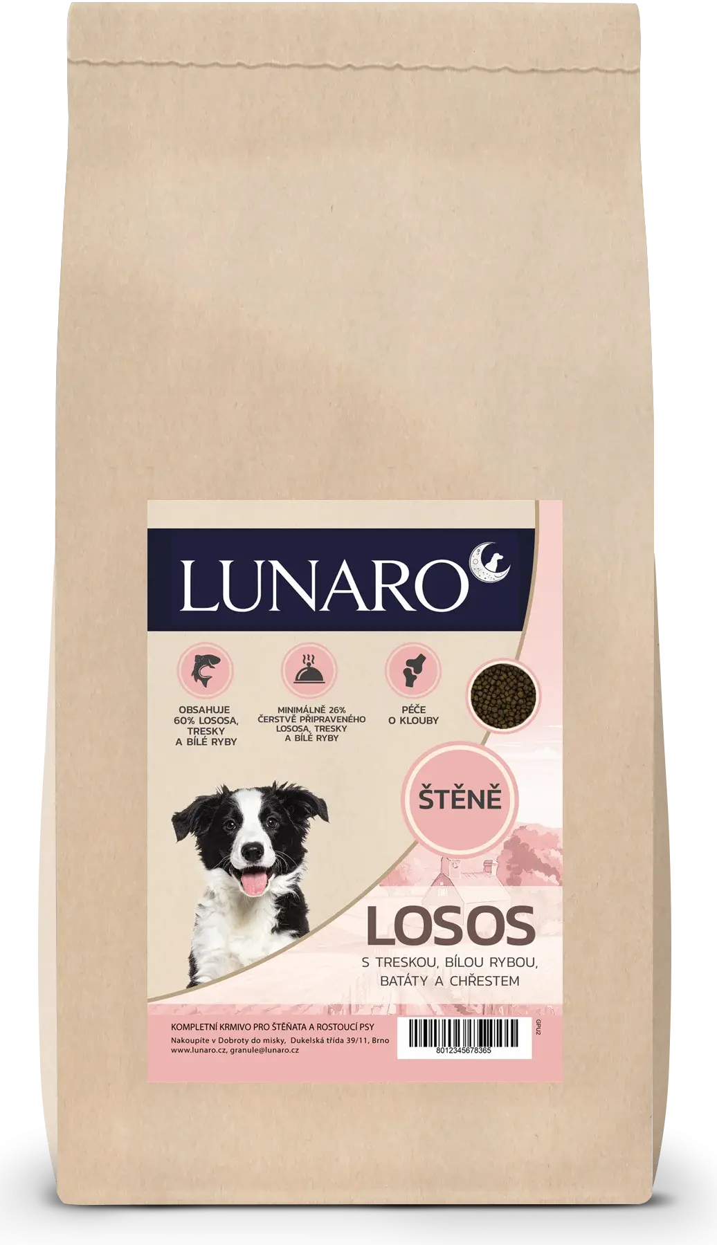 Lunaro Silver Tide Puppy 15kg - losos a ryby s batáty