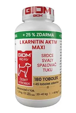 ZWILLING s.r.o. Giom Giom S pes L-karnitin Aktiv 60 MAXI tbl+25% zdarma