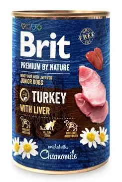 Brit Premium Dog by Nature konz Turkey & Liver 400g