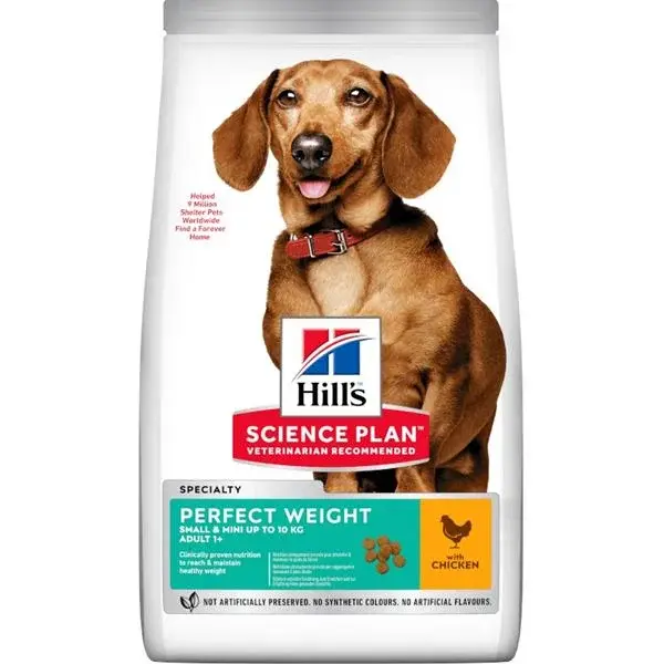 Hill's Science Plan Canine Adult Perfect Weight Small & Mini Chicken 1,5 kg