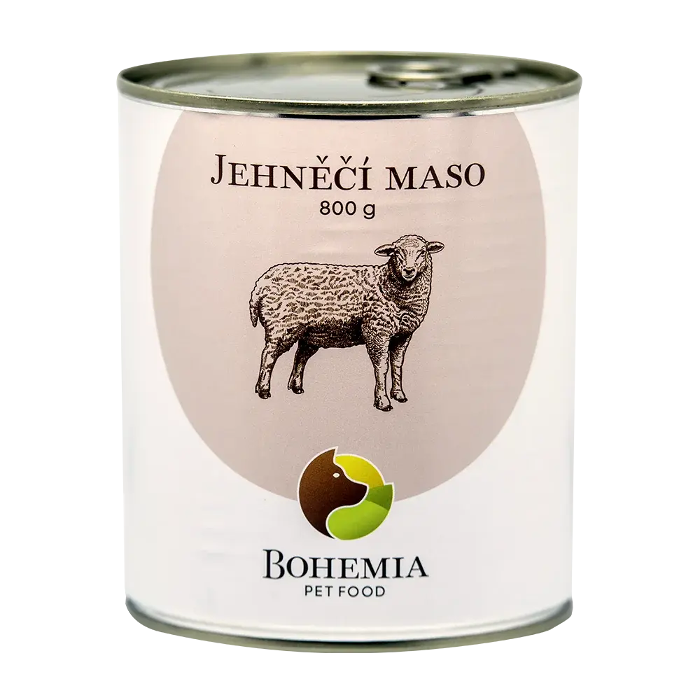 Bohemia Pet Food BOHEMIA Jehněčí maso ve vlastní šťávě 800 g