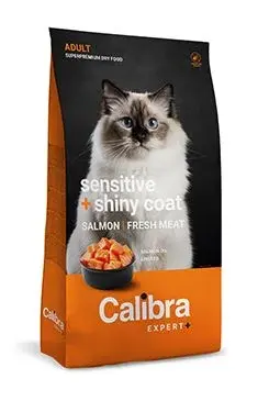 Calibra Expert+ Calibra Cat EXPERT+ Adult Sensitive & Shiny coat 400g