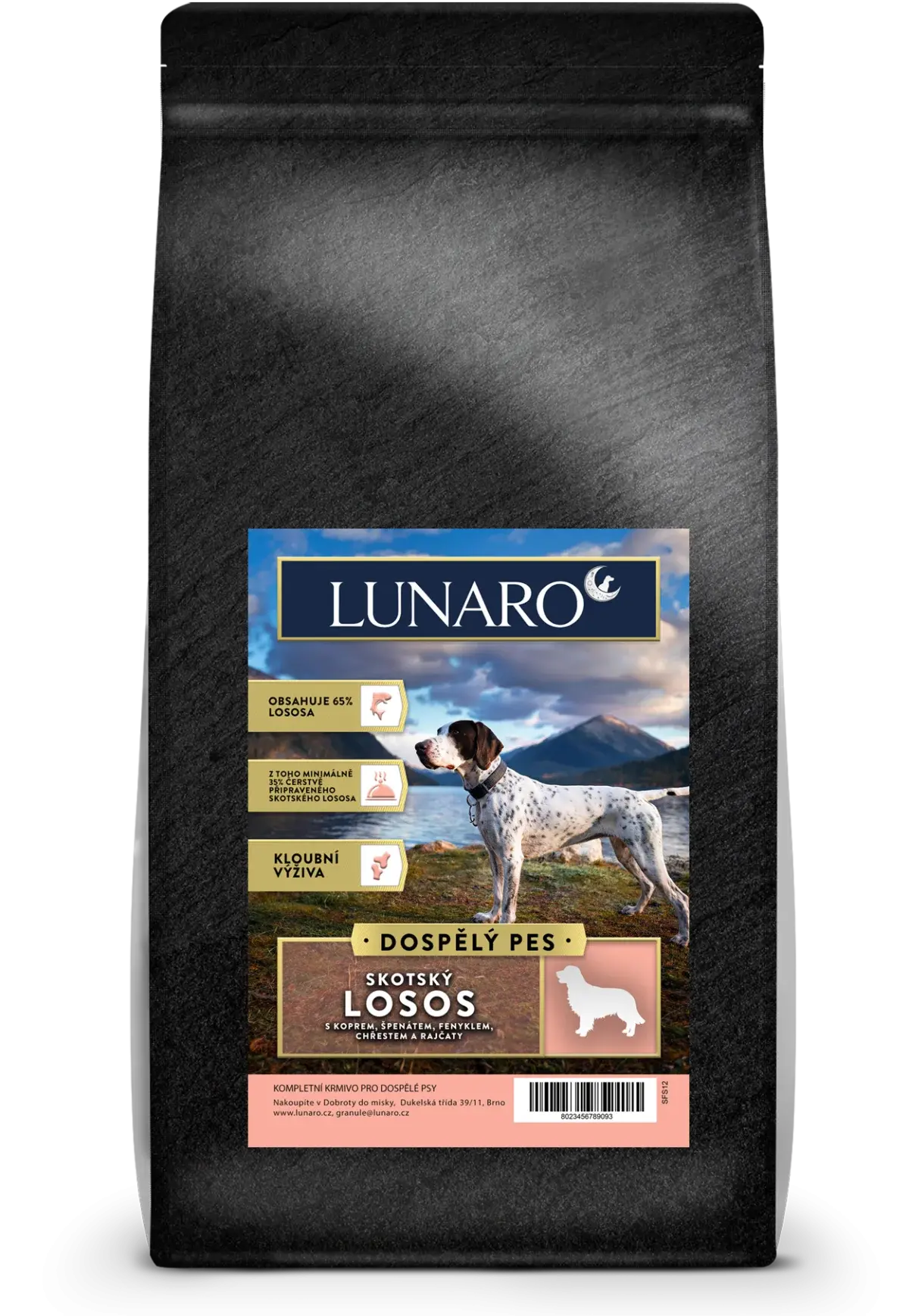 Lunaro Scotish River Adult 12kg - Losos s batáty