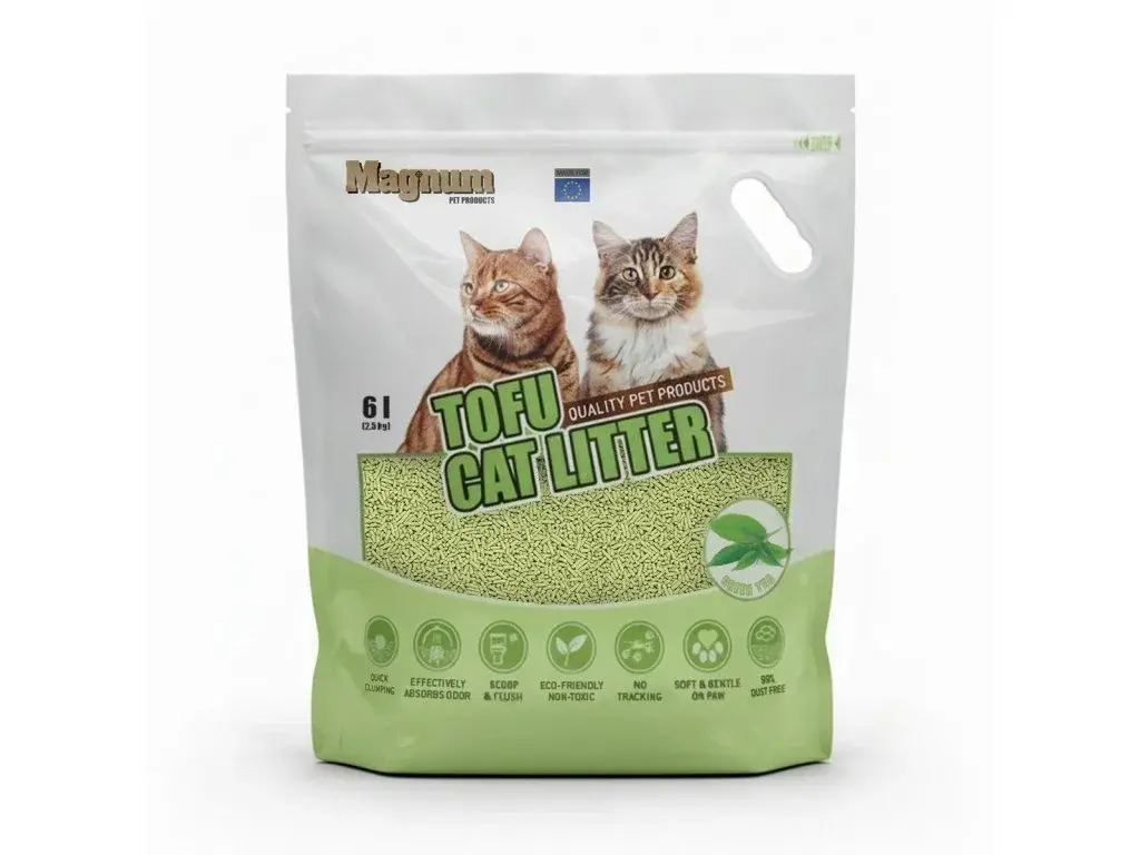 Magnum TOFU cat litter GREEN TEA 2,5kg/min. absorpce 6l