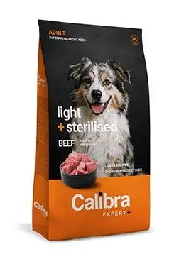 Calibra Expert+ Calibra Dog EXPERT+ Adult Light & Sterilised Beef 12kg