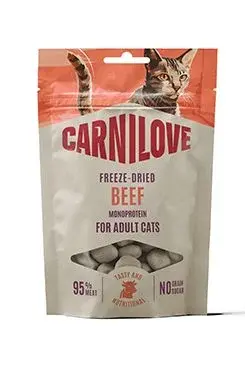 Carnilove Freeze-Dried Raw - mrazem suše Carnilove Cat Freeze-Dried Beef 40g