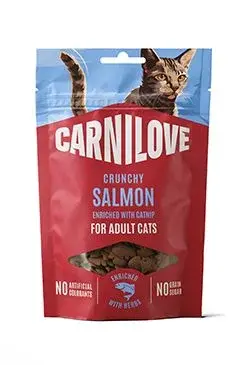 Carnilove Grain Free - pamlsky pro kočky Carnilove Cat CRUNCHY Snack Salmon+Catnip 50g